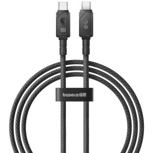 Дата кабель Baseus Unbreakable Series Fast Charging Type-C to Type-C 100W 1m (P10355800111-0) Чорний