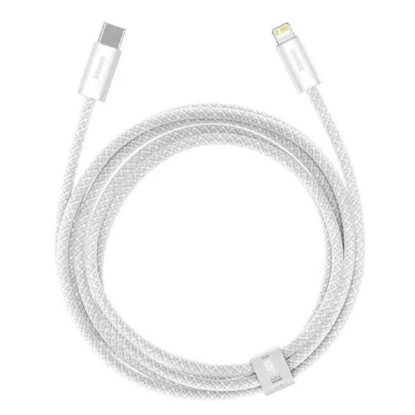 Дата кабель Baseus Dynamic Series Type-C to Lightning 20W (1m) (CALD000002) Білий - Зображення 2