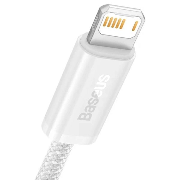 Дата кабель Baseus Dynamic Series USB to Lightning 2.4A (1m) (CALD000402) Білий - Зображення 2