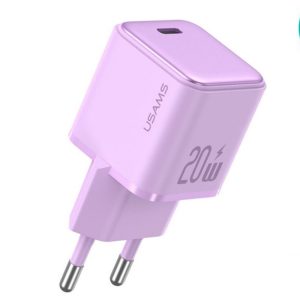 Зарядний пристрій Usams US-CC183 PD20W X-ron Series (1USB-C) Фіолетовий