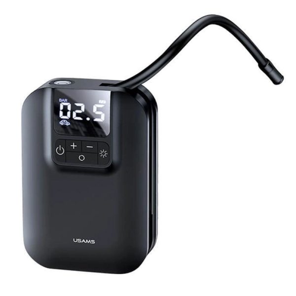 Портативний насос Usams US-ZB215 Mini Car Air Pump Чорний