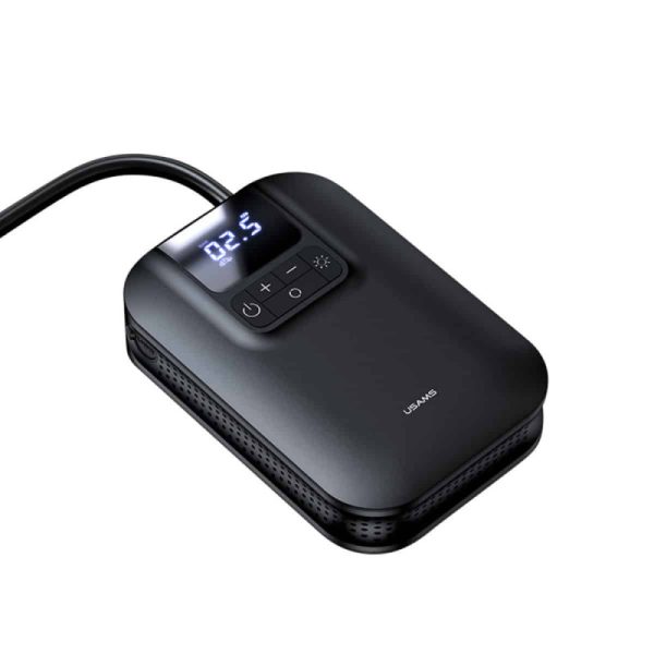 Портативний насос Usams US-ZB215 Mini Car Air Pump Чорний - Зображення 2
