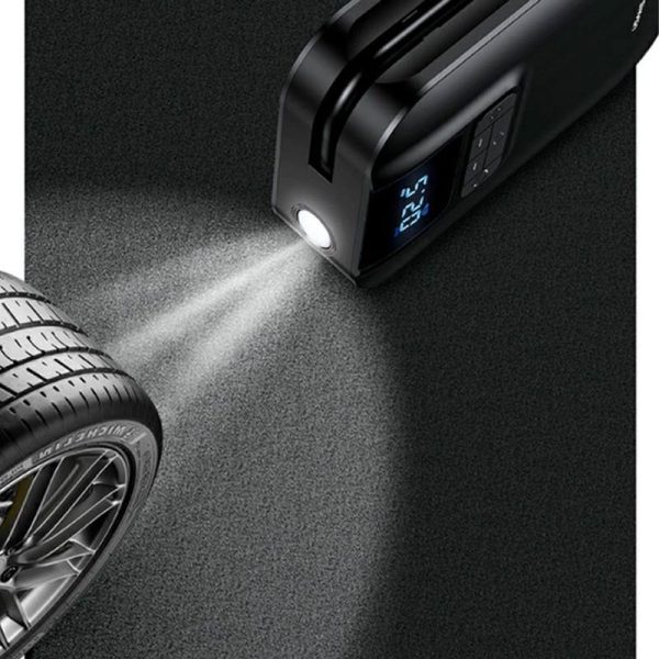Портативний насос Usams US-ZB215 Mini Car Air Pump Чорний - Зображення 7