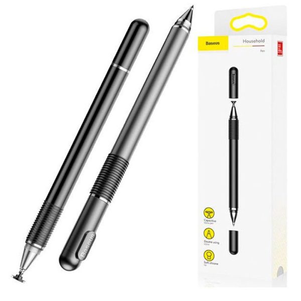 Стилус Baseus Золотийen Cudgel Capacitive (ACPCL) Чорний - Зображення 6