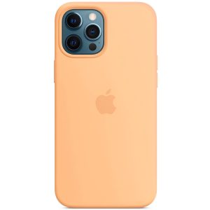 Чохол для iPhone 12 Pro / 12 Помаранчевий Silicone case full with Magsafe