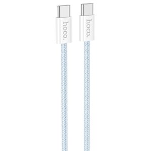 Дата кабель Hoco X104 Source 60W Type-C to Type-C (1m) Синій