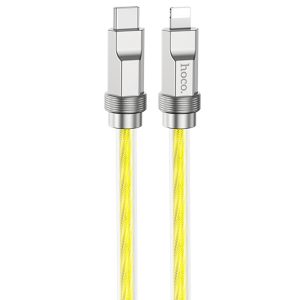 Дата кабель Hoco U113 Solid 20W Type-C to Lightning (1m) Золотий