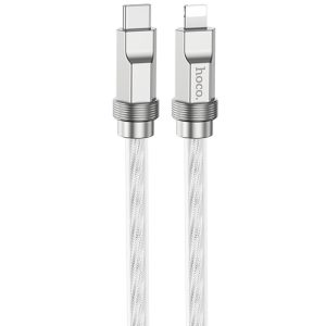 Дата кабель Hoco U113 Solid 20W Type-C to Lightning (1m) Срібний