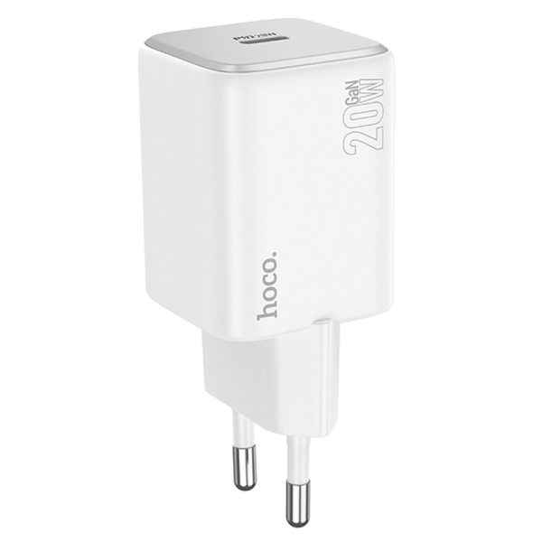 Зарядний пристрій Hoco N40 Mighty PD20W (1USB-C) Білий - Зображення 2