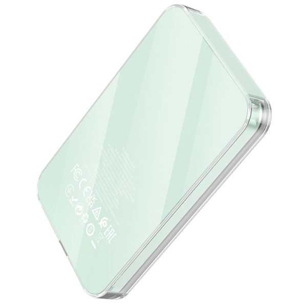 Павербанк Power Bank Hoco Q14 Блакитний Crystal PD20W з БЗП 5000 mAh Синій - Зображення 2