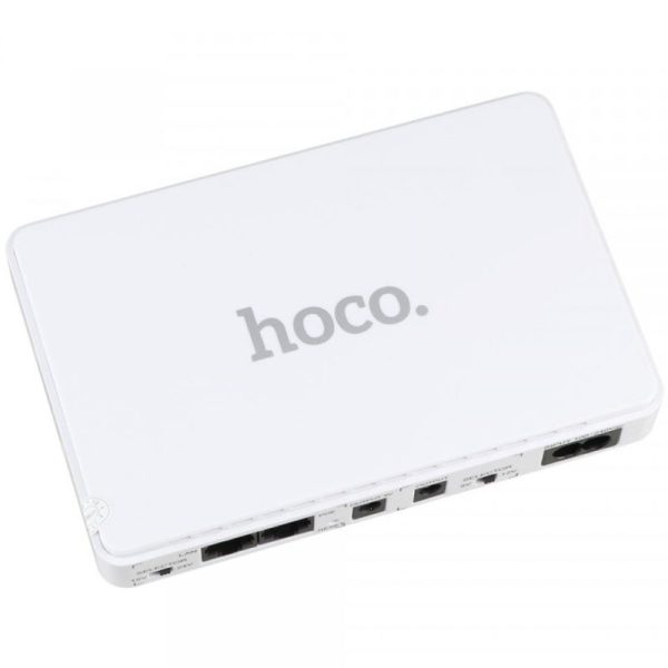 Джерело безперебійного живлення Hoco DB25 Smart Mini UPS для роутерів 5V/9V/12V 8800 mAh Білий - Зображення 2