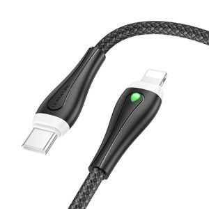 Дата кабель Borofone BX100 Advantage 27W Type-C to Lightning (1m) Чорний