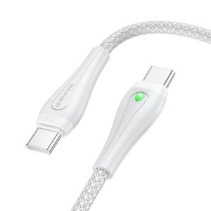 Дата кабель Borofone BX100 Advantage 60W Type-C to Type-C (1m) Сірий