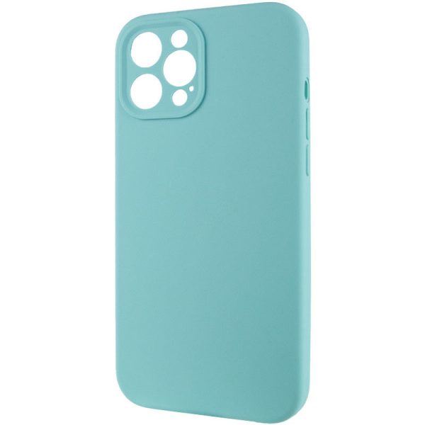 Чохол для iPhone 12 Pro Бірюзовий Silicone Case Full Camera Protective NO LOGO - Зображення 3