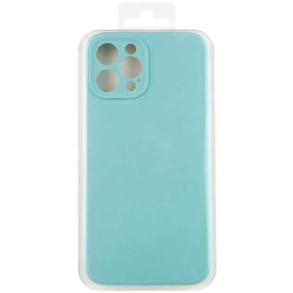 Чохол для iPhone 12 Pro Бірюзовий Silicone Case Full Camera Protective NO LOGO - Зображення 5