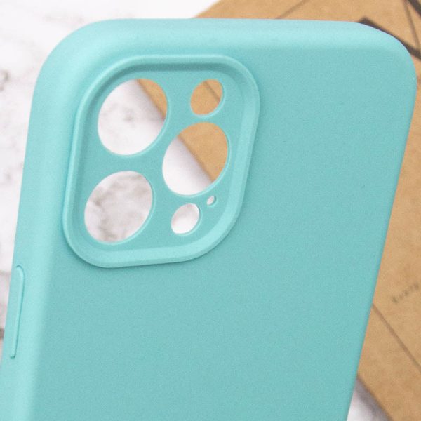 Чохол для iPhone 12 Pro Бірюзовий Silicone Case Full Camera Protective NO LOGO - Зображення 7