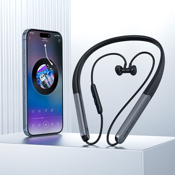 Bluetooth навушники Acefast N1 neck-hanging Чорний - Зображення 7