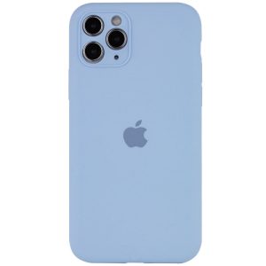 Чохол для iPhone 12 Pro Max Блакитний Silicone Case Full Camera Protective