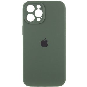 Чохол для iPhone 12 Pro Max Зелений Silicone Case Full Camera Protective