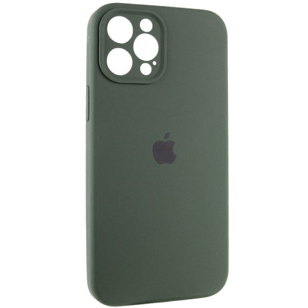 Чохол для iPhone 12 Pro Max Зелений Silicone Case Full Camera Protective - Зображення 2