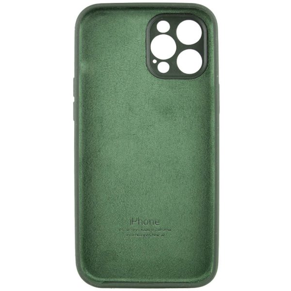 Чохол для iPhone 12 Pro Max Зелений Silicone Case Full Camera Protective - Зображення 4