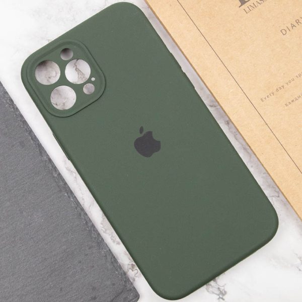 Чохол для iPhone 12 Pro Max Зелений Silicone Case Full Camera Protective - Зображення 5