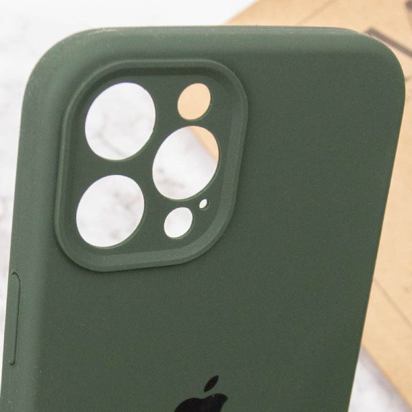Чохол для iPhone 12 Pro Max Зелений Silicone Case Full Camera Protective - Зображення 6