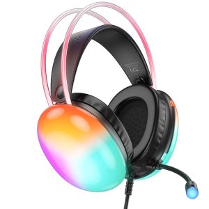 Накладні навушники Hoco W109 Plus Rich USB7.1 channel gaming (USB/2m) Чорний