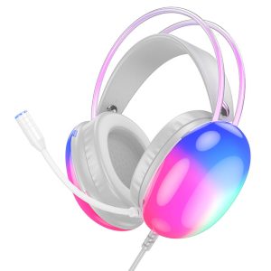 Накладні навушники Hoco W109 Rich gaming (USB+3.5mm/2m) Білий