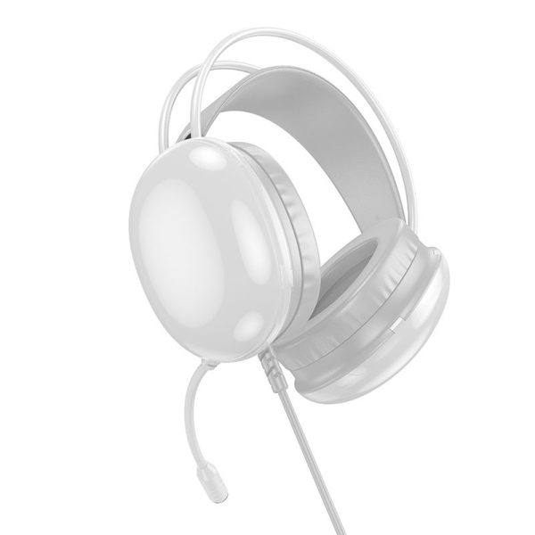 Накладні навушники Hoco W109 Rich gaming (USB+3.5mm/2m) Білий - Зображення 2