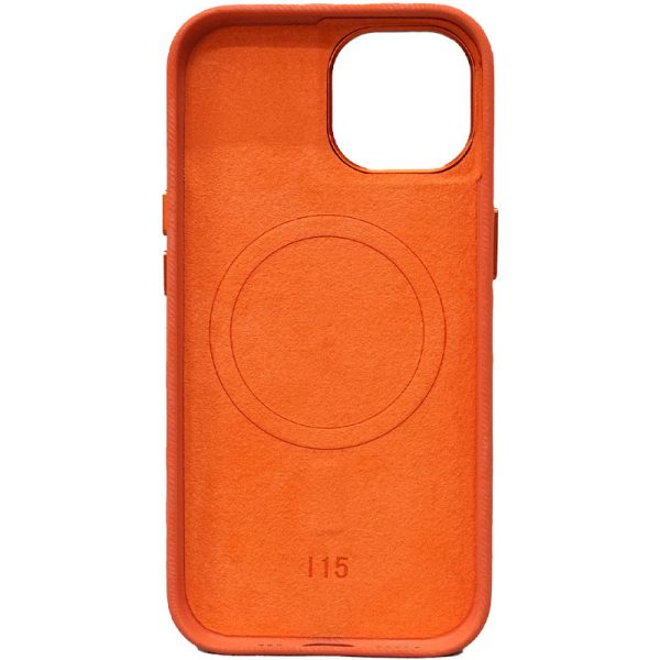 Чохол для iPhone 15 Pro Max Помаранчевий Denim with MagSafe - Зображення 3