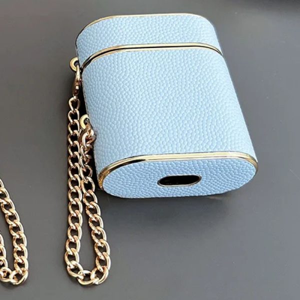 Шкіряний футляр для AirPods 1/2 Синій Suitcase - Зображення 3