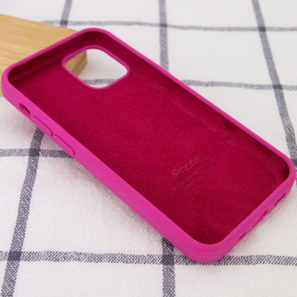 Чохол для iPhone 15 Plus Малиновий Silicone Case Full Protective - Зображення 3