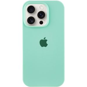 Чохол для iPhone 15 Pro Max Бірюзовий Silicone Case Full Protective