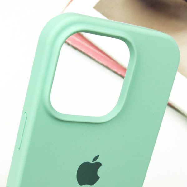 Чохол для iPhone 15 Pro Max Бірюзовий Silicone Case Full Protective - Зображення 3