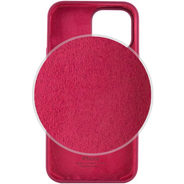 Чохол для iPhone 15 Pro Max Бордовий Silicone Case Full Protective - Зображення 3
