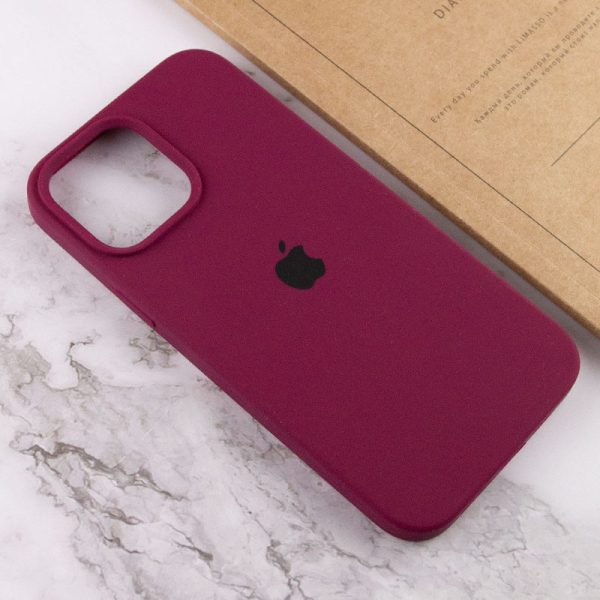 Чохол для iPhone 15 Pro Max Бордовий Silicone Case Full Protective - Зображення 5