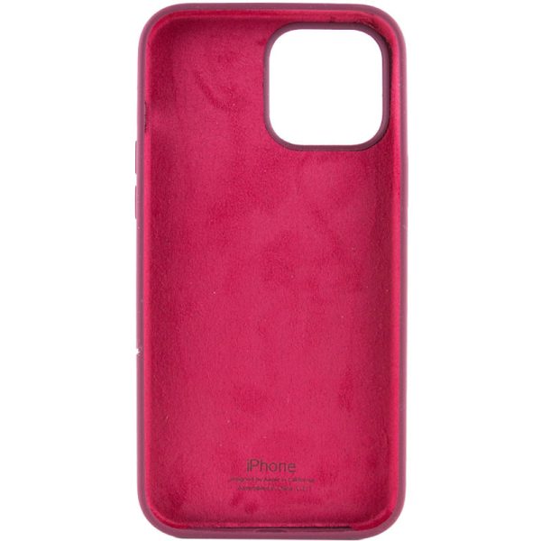 Чохол для iPhone 15 Pro Max Бордовий Silicone Case Full Protective - Зображення 2