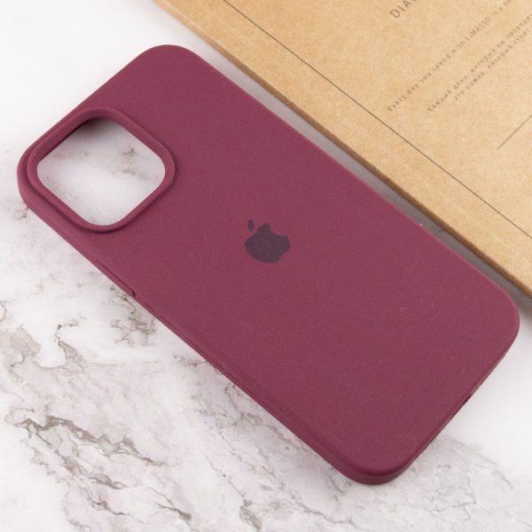 Чохол для iPhone 15 Pro Max Бордовий Silicone Case Full Protective - Зображення 5