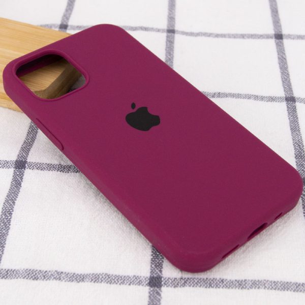 Чохол для iPhone 12 Pro / 12 Бордовий Silicone Case Full Protective - Зображення 2
