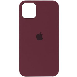 Чохол для iPhone 13 mini Бордовий Silicone Case Full Protective