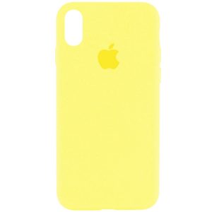 Чохол для iPhone XR Жовтий Silicone Case Full Protective