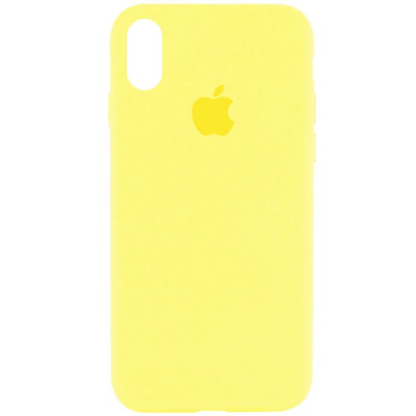 Чохол для iPhone XR Жовтий Silicone Case Full Protective