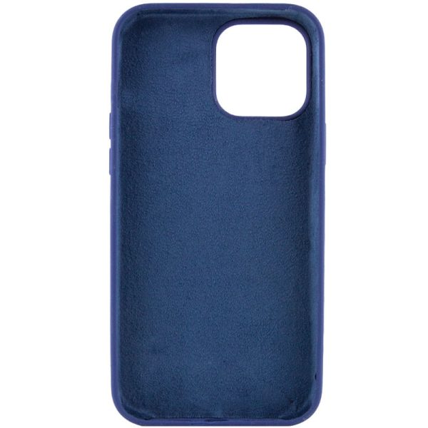 Чохол для iPhone 12 Pro Max Синій Silicone Case Full Protective NO LOGO - Зображення 2
