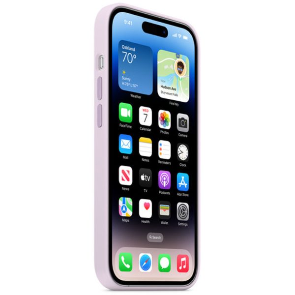 Чохол для iPhone 13 Pro Max Бузковий Silicone Case Full Protective NO LOGO - Зображення 2