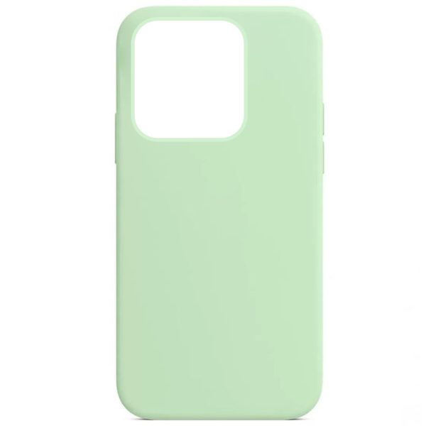 Чохол для iPhone 15 Pro Зелений Silicone Case Full Protective NO LOGO