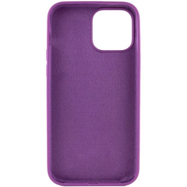 Чохол для iPhone 15 Pro Max Фіолетовий Silicone Case Full Protective NO LOGO - Зображення 2