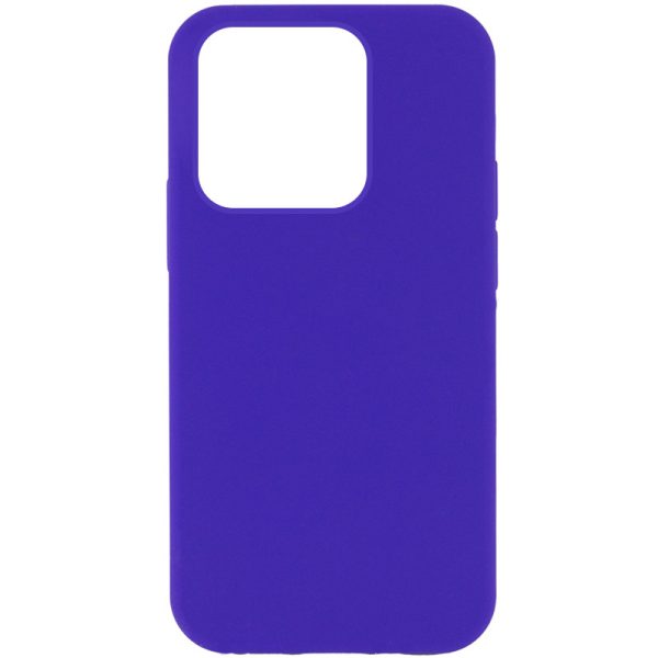 Чохол для iPhone 15 Pro Max Фіолетовий Silicone Case Full Protective NO LOGO