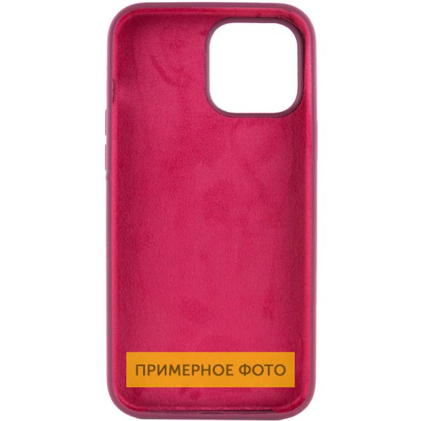 Чохол для iPhone 16 Бордовий Silicone Case Full Protective NO LOGO - Зображення 2