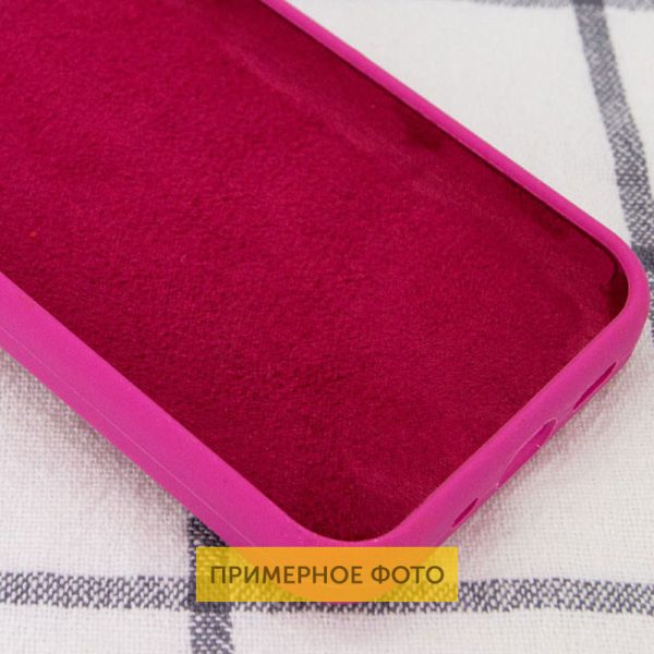 Чохол для iPhone 16 Малиновий Silicone Case Full Protective NO LOGO - Зображення 3